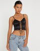 Abbildung von Datuk Crop Top in Satin Black