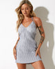 Abbildung von Denada Mini Dress in Crinkle Silver