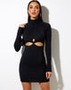 Image von Destry Bodycon Kleid in Schwarz