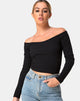 Bild von Devora Top in Schwarz Rib