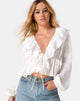 Bild von Diar Top in Satin Rose Elfenbein