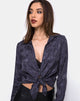 Image of Dimaris Hemd in Satin Grau Rose