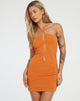 Bild von Diti Mini Dress in Mixed Animal Flock Orange