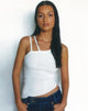 Bild von MOTEL X OLIVIA NEILL Lanica Top in Rib Star Weiß