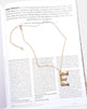 Bild von Halskette in Gold Buchstabe E