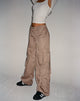 IMAGE OF Edgar Cargohose mit weitem Bein aus Cotton Drill Taupe