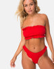 Bild von Effie Bikinioberteil aus roter Rippe