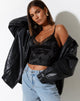 Abbildung von Ekana Crop Top in Black Rose Flock