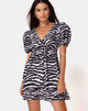Image of Elcia Kleid in Animal Drip Grau