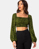 Bild von Elina Top in Cheetah Khaki