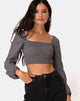 Image von Elina Top in Check It Out Schwarz