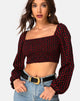 Image of Elina Top in Dotty Rose Schwarz
