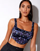 Bild von Elix Crop Top in Drachenblau