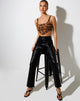Bild von Elix Crop Top in Persian Night Flock Braun