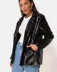 Bild von Elize Blazer aus Croc PU Schwarz