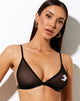 Image of Ellenor Triangel-BH aus Mesh Schwarz