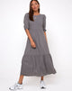 Bild von Ellery Maxikleid in Check it Out Schwarz