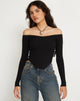 Bild von Elsie Bardot Top in Schwarz
