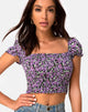 Bild von Elso Crop Top in Fliederblüte