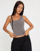 Bild von Eltica One Shoulder Crop Top in Grau