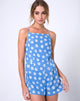 Bild von Elusi Playsuit In Daisy Stamp Blue Sky