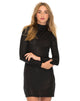 Bild von Emmet Bodycon-Kleid aus metallisch schimmerndem Seattle Schwarz