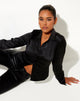 Image of Estesa Hemd in Satin Schwarz