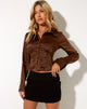 Image von Estesa Hemd in Satin Rich Brown