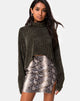 Bild von Evie Cropped Pullover aus Khaki Chenille