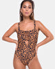 Bild von Evita Badeanzug in Burn Out Leopard
