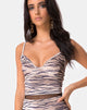 Bild von Dyrilla Cropped Bralet aus Samt Golden Tiger