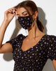Image of Gesichtsmaske in Pretty Petal Kaffee und Lila