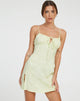 Bild von Famala Slip Dress in Satin Rose Pistachio