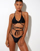 Bild von Farisa Riemchen-Bikini-Unterteil in Schwarz