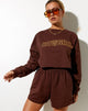Bild von Fawly Crop Top in Deep Mahogany Cowgirl Embro