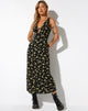 Bild von Fiaso Midikleid in Lemon und Lime Black