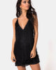 Image of Finn Slip Dress in Fransen Schwarz