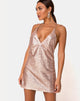 Image of Ringo Finn Kleid in Rose Pailletten