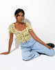 Bild von Flaba Crop Top in Sunflower Pop Gelb