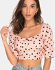 Bild von Flory Crop Top in New Polka Nude