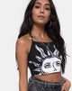 Image of Fonda Crop Top in Sonne Mond und Stern Platzierung