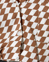 Diagonalkaro Tan und Elfenbein