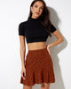 Image of Gaelle Minirock in zierlichem Daisy Bombay Brown
