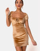 Image of Gala Minikleid aus Samt Gold