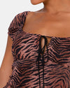 Tan und Schwarz Tiger Mesh