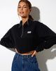 Image of Gandi Crop Top in Schwarz mit Motel Work Clothing Label