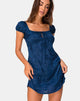 Image of Gaval Minikleid in Satin Rose Midnight