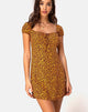 Image of Gaval Minikleid in Ditsy Rose Marigold
