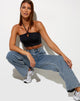 Bild von Gee Crop Top in Schwarz