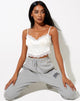 Bild von Gemlou Cami Top in Satin Elfenbein